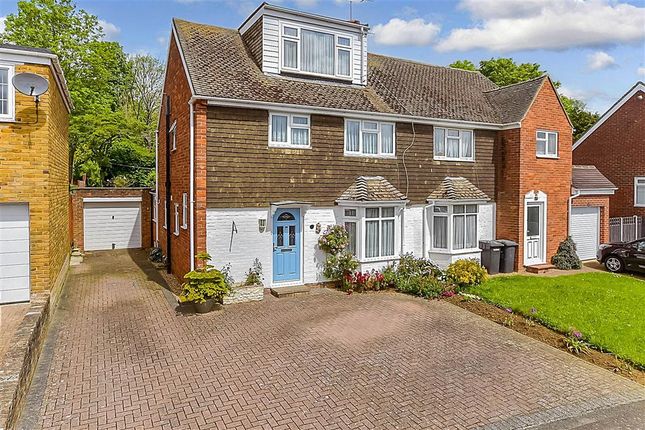 Semi-detached house for sale in Spruce Close, Larkfield, Aylesford, Kent