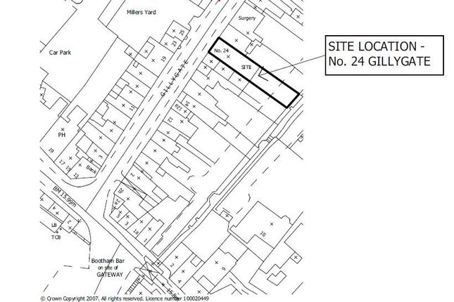 Land for sale in Gillygate, York