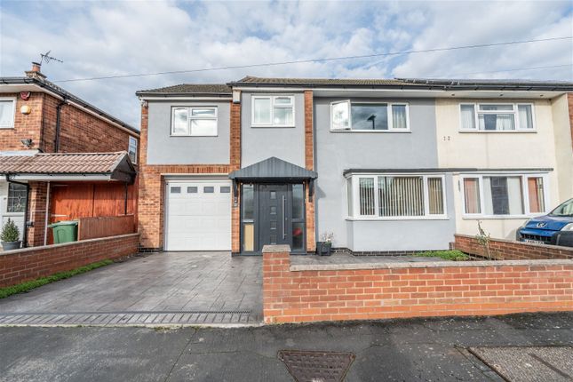 Thumbnail Semi-detached house for sale in Dovedale Road, Thurmaston, Leicester