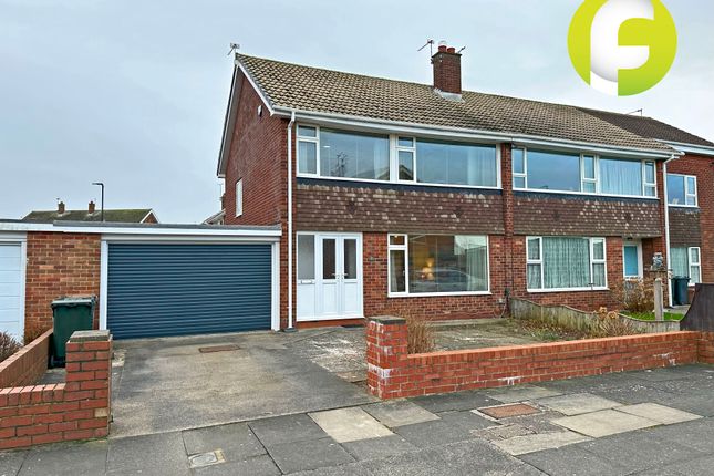 Thumbnail Semi-detached house for sale in Winsford Avenue, North Shields, North Tyneside