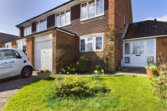 Semi-detached house for sale in Victoria Road, Golden Green, Tonbridge, Kent