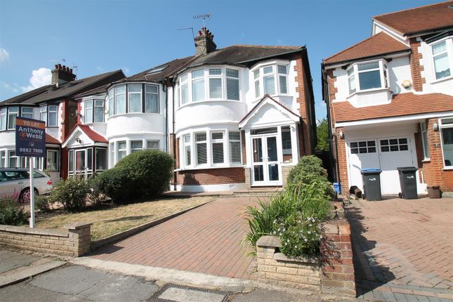 Thumbnail Semi-detached house to rent in Hillfield Park, Winchmore Hill, London
