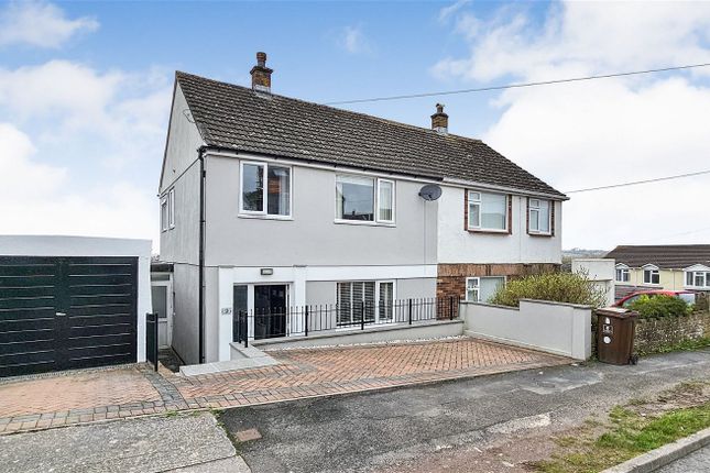 Thumbnail Semi-detached house for sale in Dunstone Drive, Plymstock, Plymouth