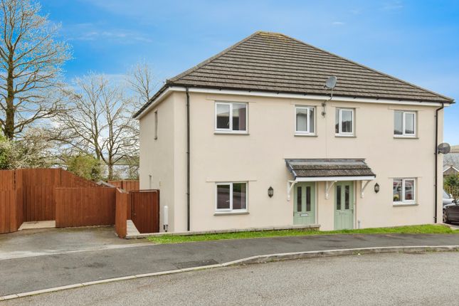 Semi-detached house for sale in Kernick Close, St. Stephen, St. Austell, Cornwall