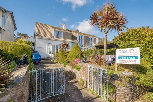 Semi-detached house for sale in The Cottage, Bay View Road, East Looe, Cornwall