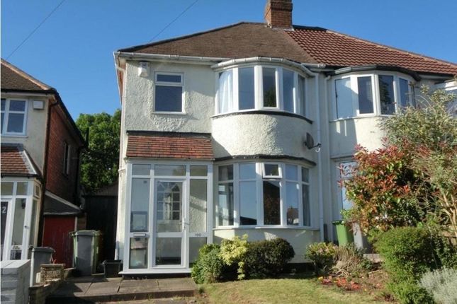 Thumbnail Semi-detached house for sale in Delrene Road, Shirley, Solihull, West Midlands