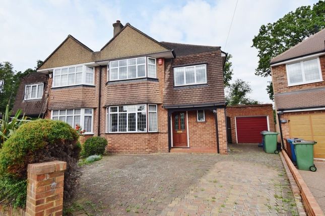 Thumbnail Semi-detached house for sale in Anglesmede Way, Pinner