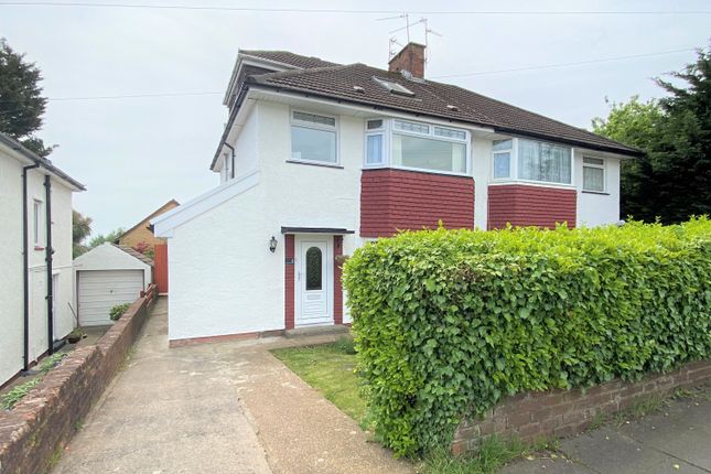 Thumbnail Semi-detached house to rent in Hampton Court Road, Cardiff