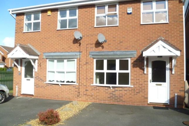 Thumbnail Semi-detached house to rent in Jacks Walk, Hugglescote, Coalville, Leicestershire