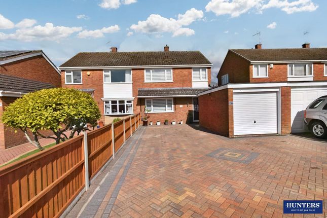 Thumbnail Semi-detached house for sale in Wellhouse Close, Wigston, Leicestershire