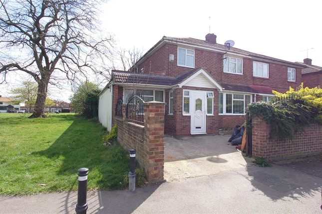 Thumbnail End terrace house for sale in Harmondsworth Road, West Drayton, Greater London