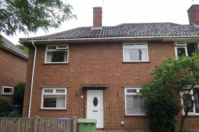 Thumbnail Semi-detached house to rent in Buckingham Road, Norwich, Norfolk