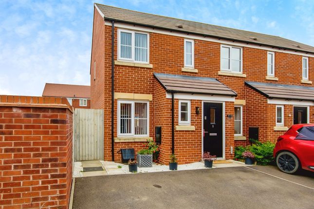 Thumbnail End terrace house for sale in Brodie Place, Hampton Gardens, Peterborough