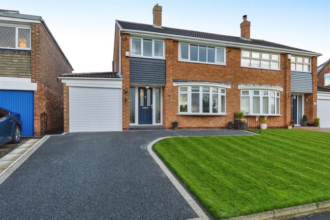 Thumbnail Semi-detached house for sale in Mosswood Crescent, Acklam, Middlesbrough