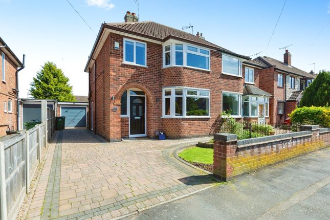Thumbnail Semi-detached house for sale in The Fairway, Blaby, Leicester