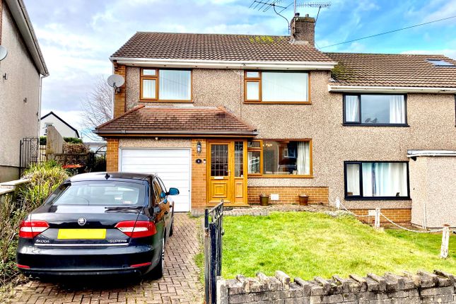 Thumbnail Semi-detached house for sale in Oaklands Park Drive, Rhiwderin, Newport