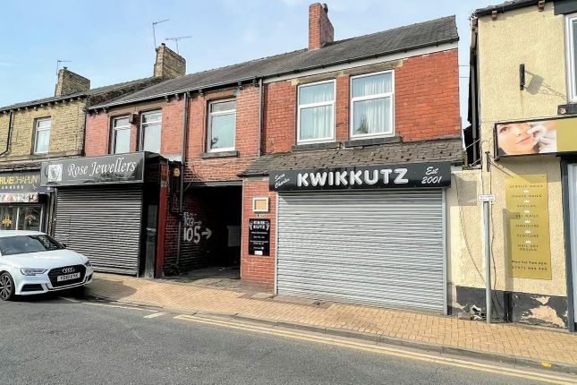 Thumbnail End terrace house for sale in Kwik Kutz, High Street, Wombwell, Barnsley, South Yorkshire