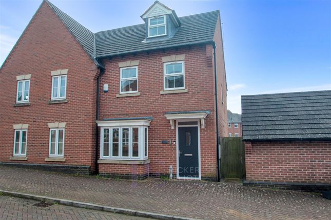 Thumbnail Semi-detached house for sale in Montgomery Road, Earl Shilton, Leicester