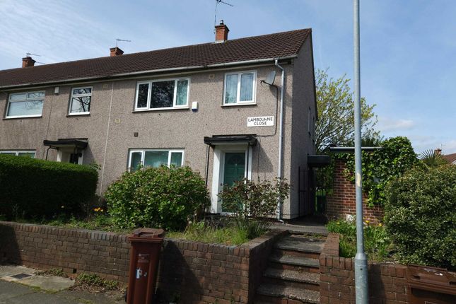 Thumbnail End terrace house for sale in Lambourne Close, Manchester