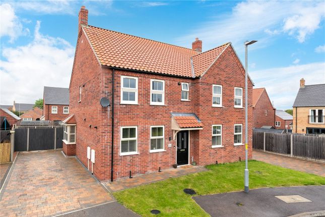 Thumbnail Semi-detached house for sale in Dickinson Road, Heckington, Sleaford, Lincolnshire