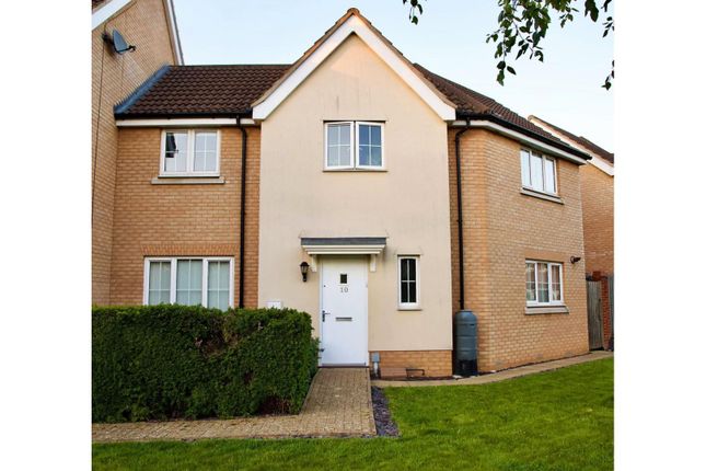 Thumbnail End terrace house for sale in Buttercup Walk, Red Lodge, Bury St. Edmunds