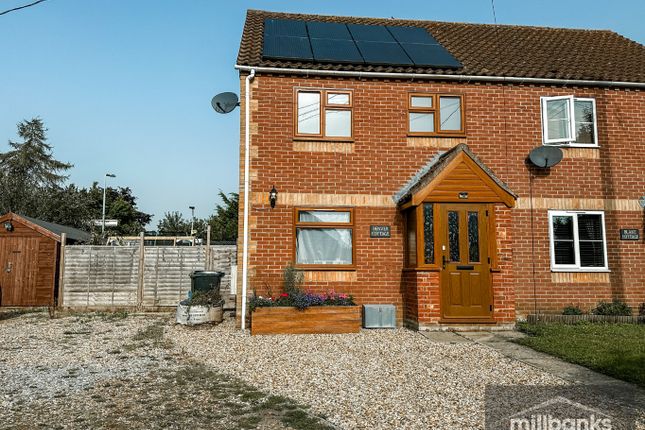 Semi-detached house for sale in Station Road, Eccles, Norwich, Norfolk