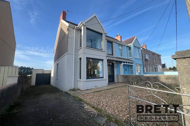 Semi-detached house for sale in Priory Road, Milford Haven, Pembrokeshire.