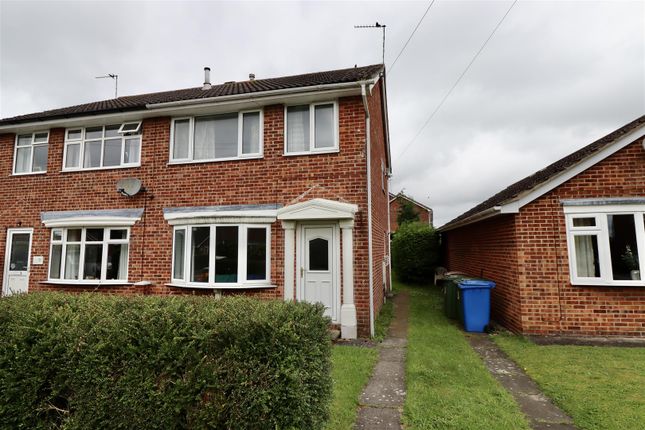 Thumbnail Semi-detached house for sale in Wold Road, Pocklington, York