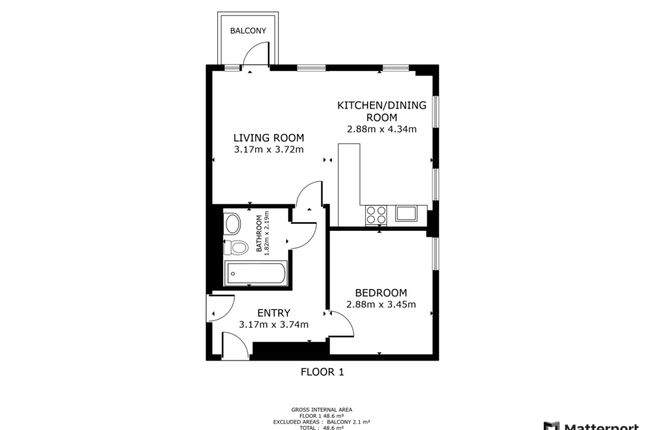 Thumbnail Flat to rent in Churchway, London