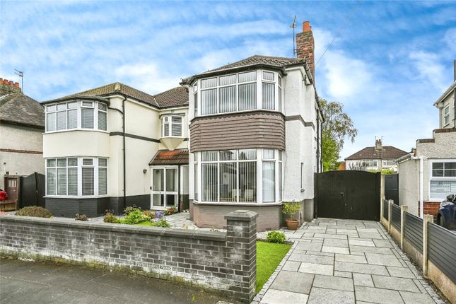 Semi-detached house for sale in Yew Tree Road, Hunts Cross, Liverpool, Merseyside