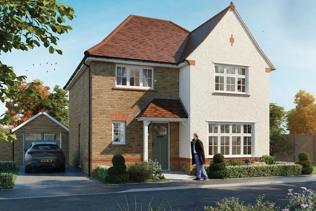CGI External In White Render Of The Cambridge, A 4 Bedroom House