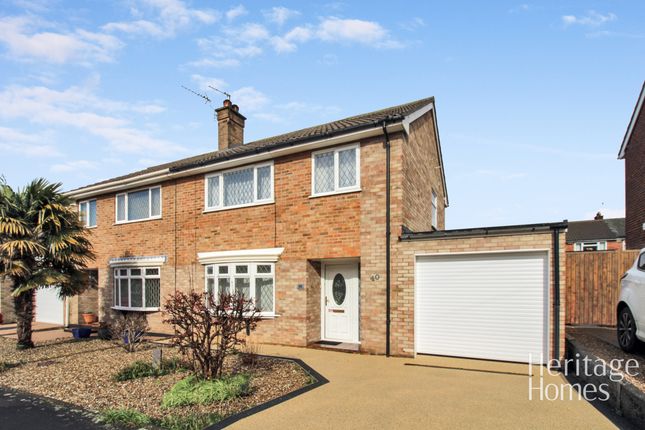 Thumbnail Semi-detached house for sale in Tanager Close, Norwich