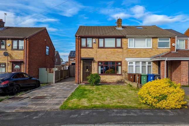 Thumbnail Semi-detached house for sale in Garston Close, Leigh