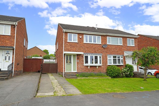 Thumbnail Semi-detached house for sale in Farr Wood Close, Groby, Leicester, Leicestershire