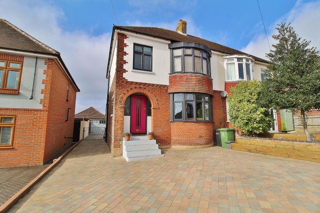 Thumbnail Semi-detached house for sale in Rectory Avenue, Farlington, Portsmouth