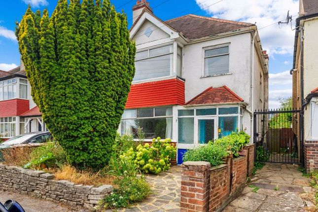 Thumbnail End terrace house for sale in Priory Crescent, North Cheam, Sutton