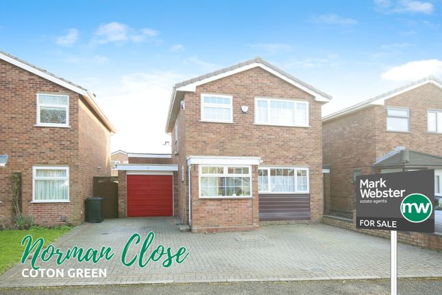 Thumbnail Detached house for sale in Norman Close, Tamworth