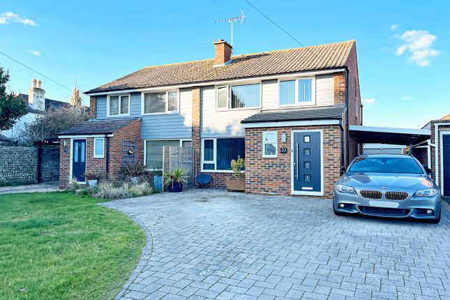 Thumbnail Semi-detached house for sale in Old Worthing Road, East Preston, West Sussex