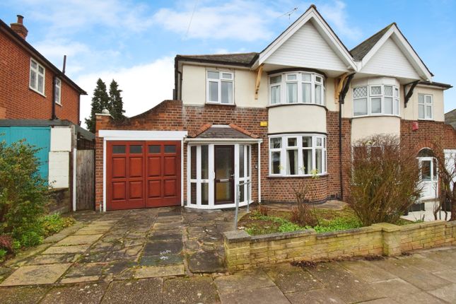 Thumbnail Semi-detached house for sale in Wynfield Road, Leicester, Leicestershire