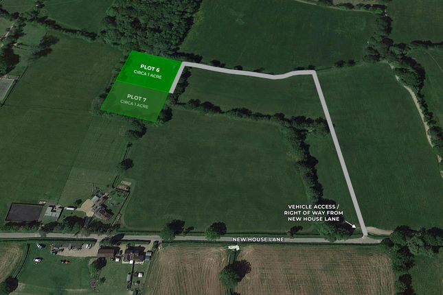 Thumbnail Land for sale in Plot 6, New House Lane, Horley, Surrey