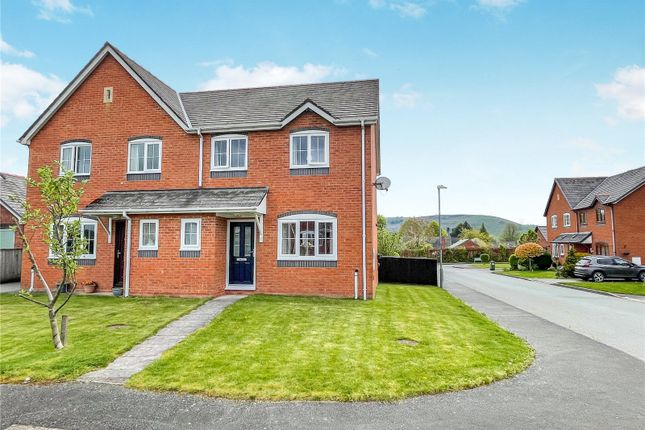 Semi-detached house for sale in Swallows Meadow, Castle Caereinion, Welshpool, Powys