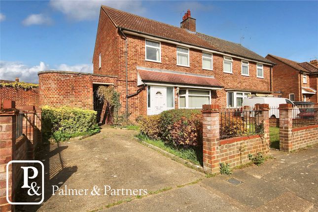 Thumbnail Semi-detached house for sale in Flint Close, Ipswich, Suffolk