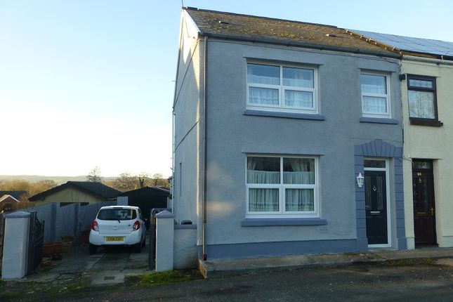 3 bed semi-detached house for sale in Wernoleu Road, Ammanford, Carmarthenshire. SA18