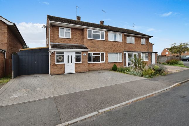 Thumbnail Semi-detached house for sale in St. Ives Road, Wigston, Leicestershire