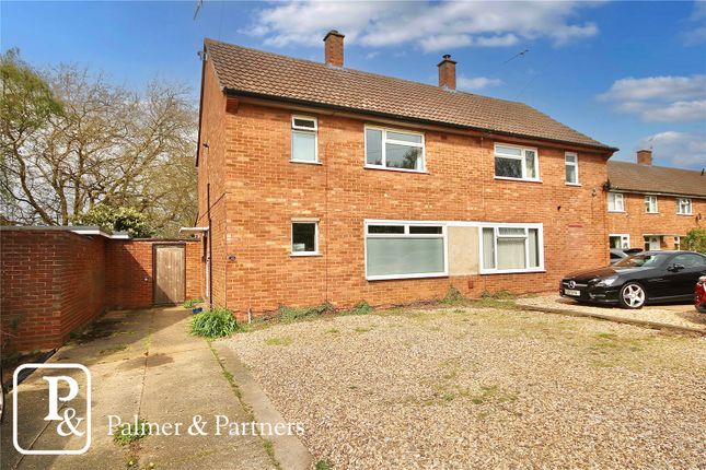 Thumbnail Semi-detached house for sale in Birkfield Close, Ipswich, Suffolk