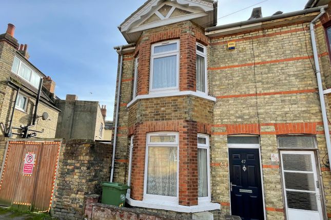 Thumbnail End terrace house to rent in Grove Road, Folkestone, Kent