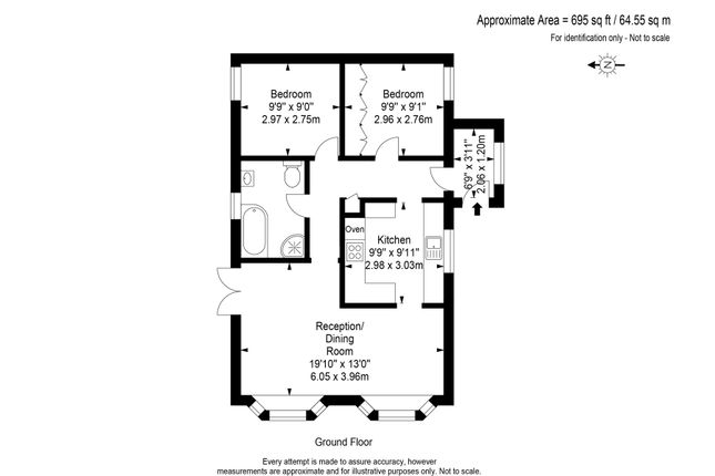 Bungalow for sale in Thameside, Chertsey, Surrey