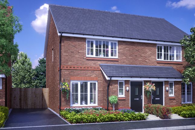 Semi-detached house for sale in "The Hollinwood" at Ash Bank Road, Werrington, Stoke-On-Trent