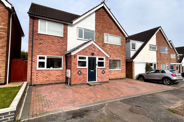 Thumbnail Detached house for sale in Pells Close, Fleckney, Leicester
