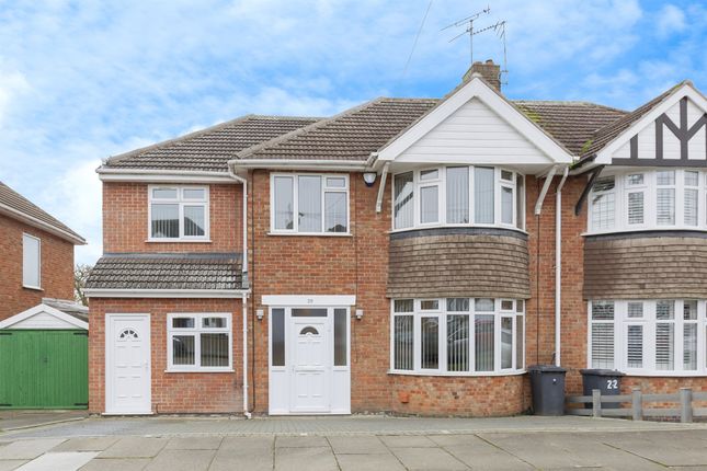 Thumbnail Semi-detached house for sale in Millersdale Avenue, Leicester